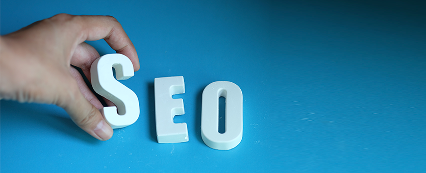 SEO Local - letras formando a palavra SEO