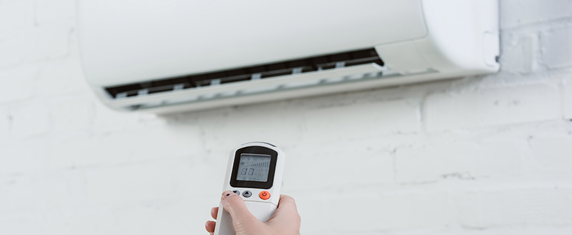 Materiais sustentáveis: ar-condicionado brando instalado em parede