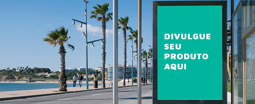 Inbound e Outbound Marketing: mockup de painel de rua com a frase "Divulgue seu produto aqui" escrito