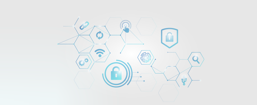 como medir o nível de satisfação do cliente como medir o nível de satisfação do cliente: nível de satisfação do cliente: ícones representando uma cadeia de segurança cibernática