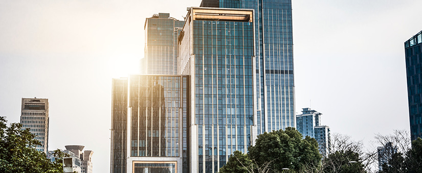 alto padrão: imagem de aglomerado de prédios de alto padrão