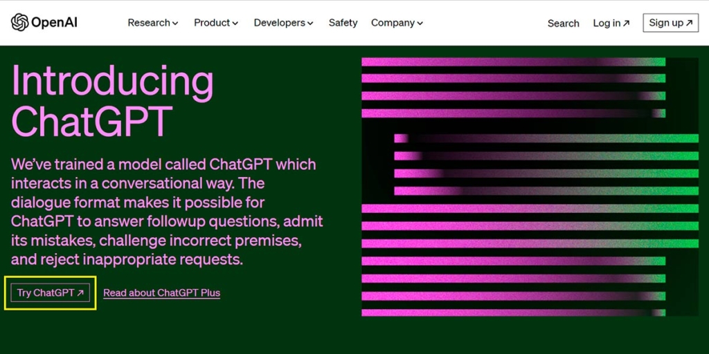 chat gpt página inicial do chat gpt