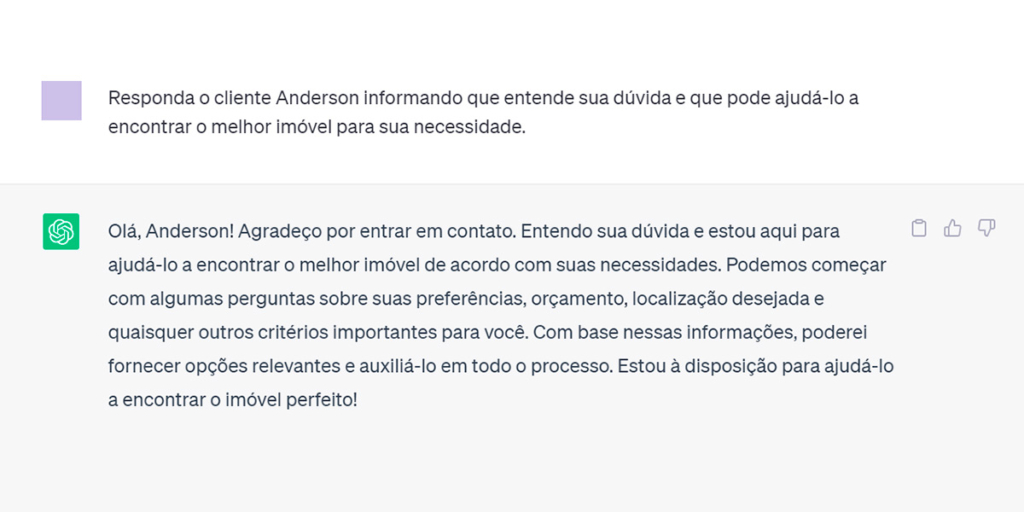 chat gpt página de resposta do chat gpt.
