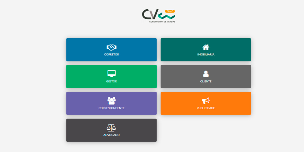 empresa loteadora empresa loteadora: imagem do painel do CV CRM.
