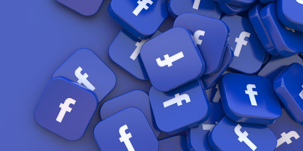 gerenciador de anúncio do facebook gerenciador de anúncio do facebook: imagem de várias logosdo facebook empilhadas.